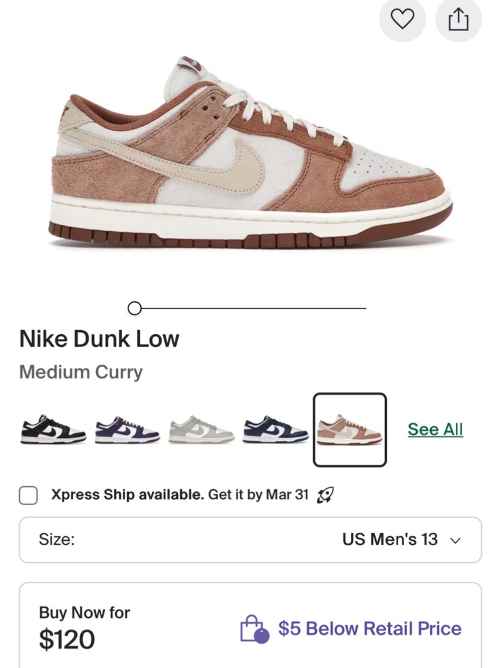 Nike Dunk Low Brown & Cream Suede Low-Top Sneakers